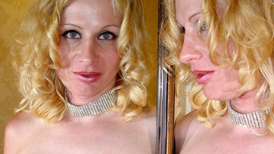 Lisa Strokes In Stockings