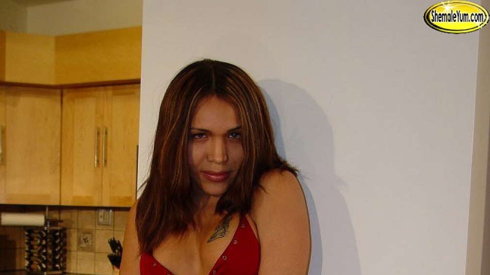 Carmen in Her Red Hot Dress!