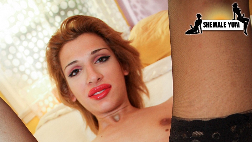 Sexy Alexis in a Satin Robe