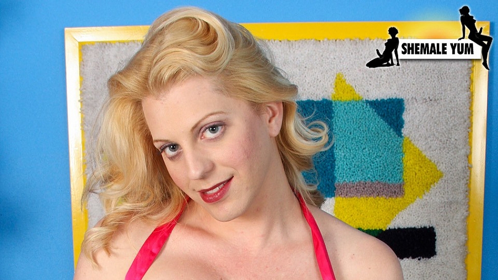 Tyra Scott Stroking in Satin Corset