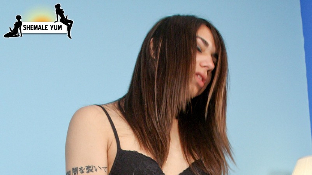 Ryoko Asuka in Black Lingerie